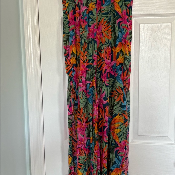 Shade & Shore Red and Pink Tropical Pantd - Picture 2 of 4